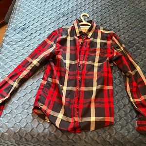 Plaid long sleeve shirt